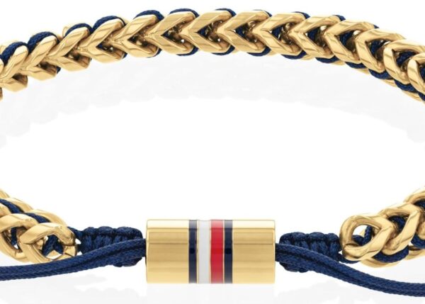 Bransoletka - Złota - Logo - Tommy Hilfiger - Męska - Prezent dla niego (2790512)