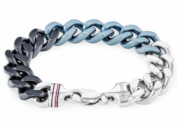 Bransoletka - Granatowy  - Logo - Tommy Hilfiger - Męska - Prezent dla niego (2790515)