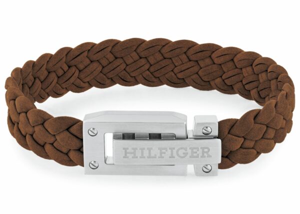 Bransoletka - Brązowa - Logo - Tommy Hilfiger - Męska - Prezent dla niego (2790516)