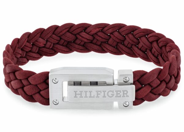 Bransoletka - Brązowa - Logo - Tommy Hilfiger - Męska - Prezent dla niego (2790519)