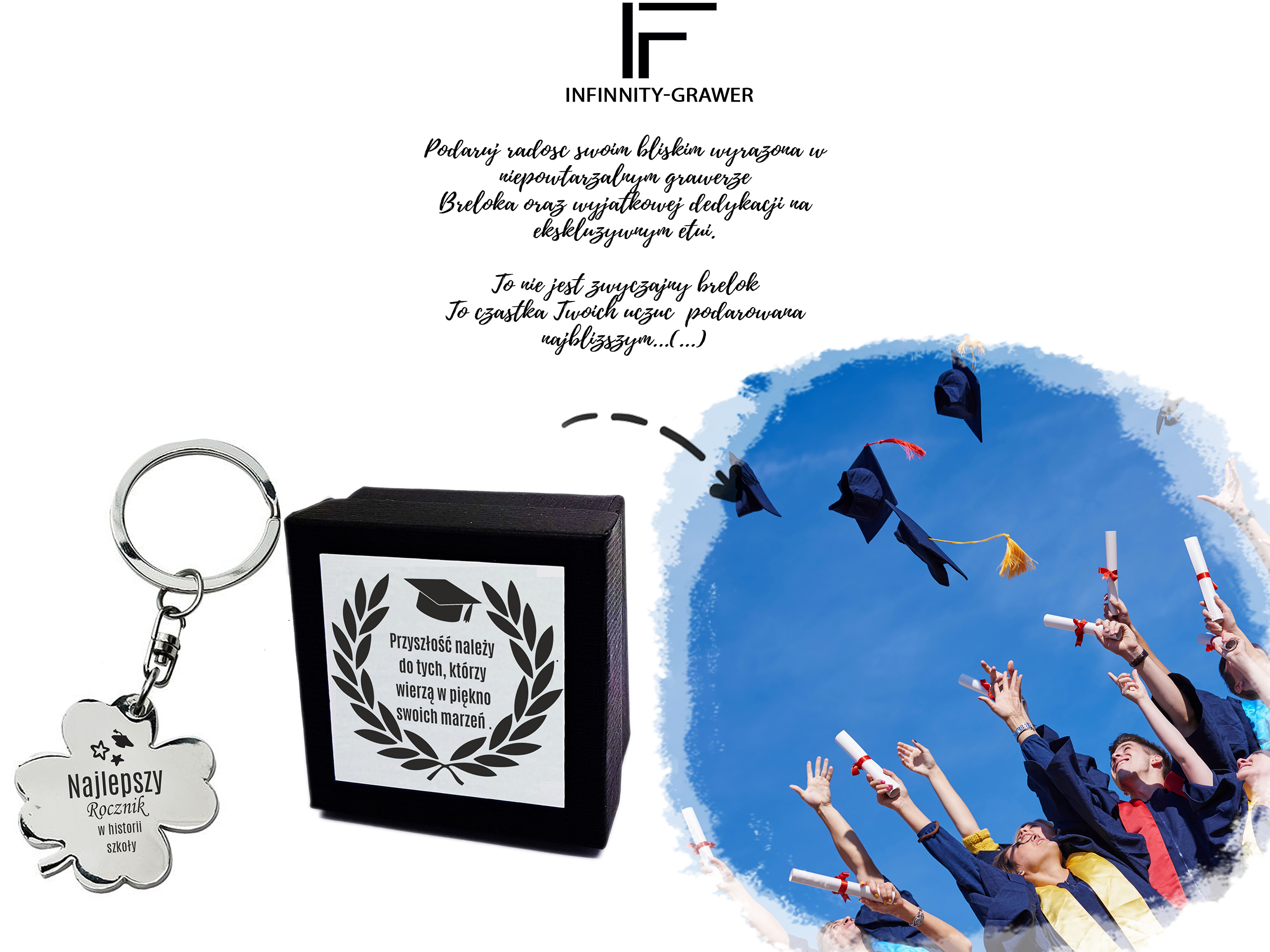 Brelok Na Pamiątkę Zakończenia Roku Szkolnego - dla uczniów, absolwentów - Najlepszy Rocznik w Historii Szkoły - obrazek 3