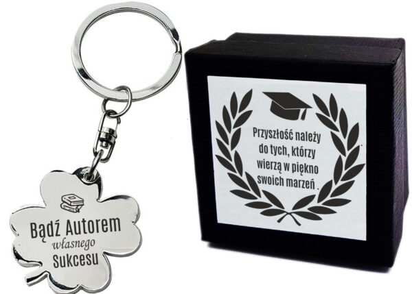 Brelok Na Pamiątkę Zakończenia Roku Szkolnego - dla uczniów, absolwentów - Bądź autorem własnego sukcesu