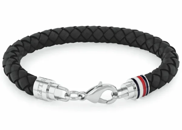 Bransoletka męska Tommy Hilfiger 2790545 skóra czarna