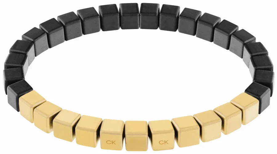 Bransoletka męska Calvin Klein CK Beaded 35000428 stal złota