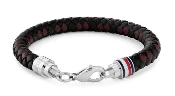 Bransoletka męska Tommy Hilfiger 2790632 skóra brązowo-czarna