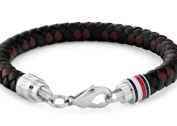 Bransoletka męska Tommy Hilfiger 2790632 skóra brązowo-czarna