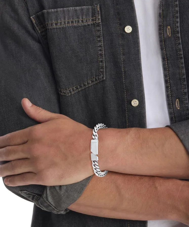 Bransoletka męska Calvin Klein Electric 35100006 stal srebrna – zbliżenie