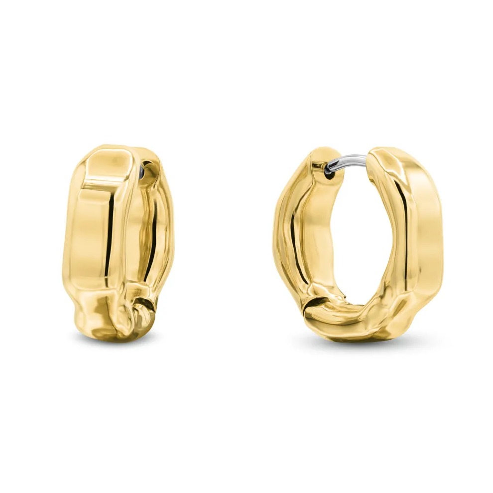 Kolczyki damskie Calvin Klein Fluid Forms 35001018 stal złota