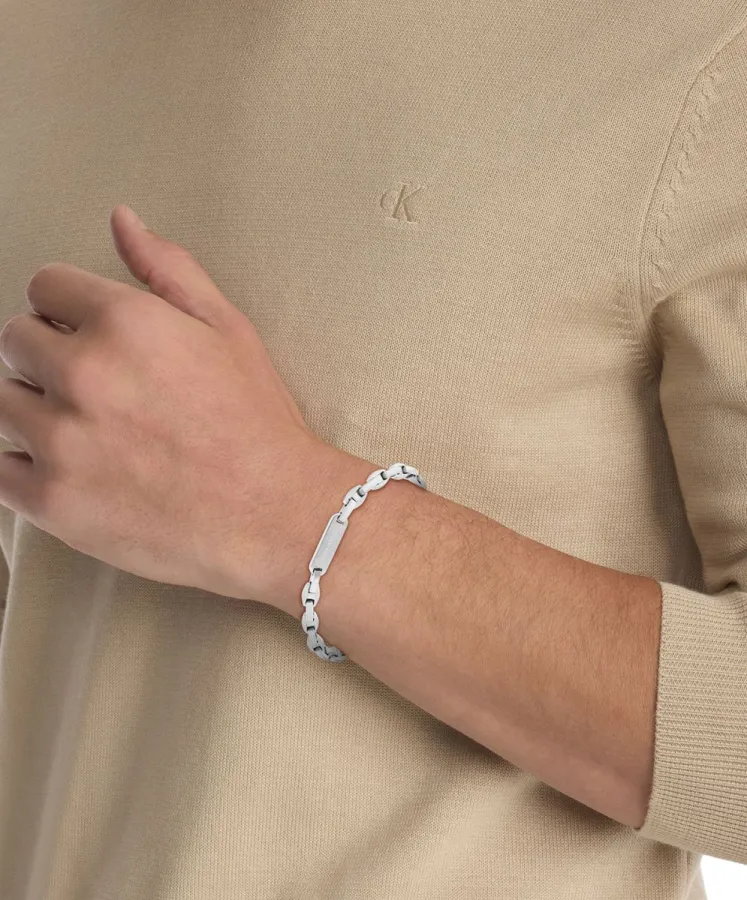 Bransoletka męska Calvin Klein Bold Metals 35000411 stal srebrna – zbliżenie