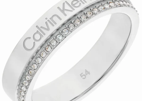Pierścionek damski Calvin Klein Minimal Linear 35000200c stal srebrna