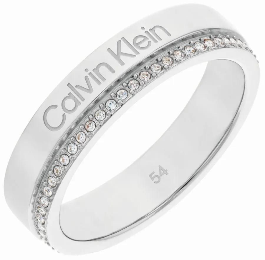 Pierścionek damski Calvin Klein Minimal Linear 35000200c stal srebrna