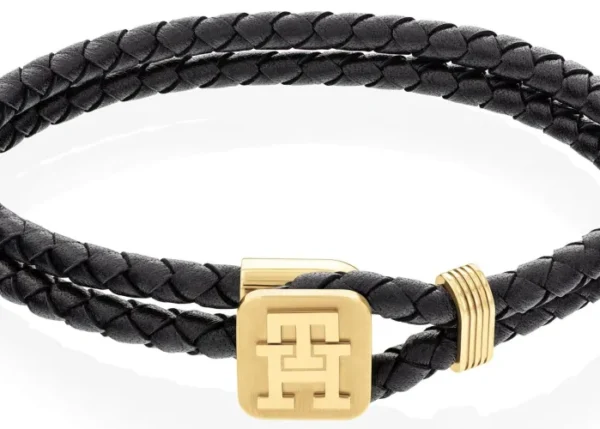 Bransoletka męska Tommy Hilfiger 2790531 skóra czarna