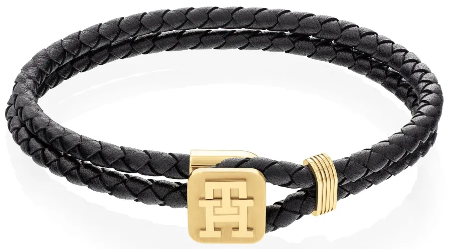 Bransoletka męska Tommy Hilfiger 2790531 skóra czarna