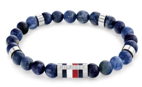 Bransoletka męska Tommy Hilfiger 2790711 stal granatowa z kamieniami