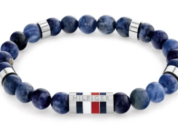 Bransoletka męska Tommy Hilfiger 2790711 stal granatowa z kamieniami