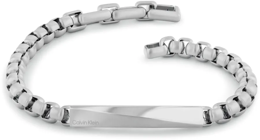 Bransoletka męska Calvin Klein Iconic ID 35100056 stal srebrna – zbliżenie