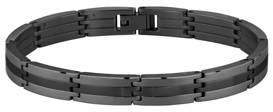 Bransoletka BOSS Brooks 1580804 czarna – detal wykończenia powierzchni