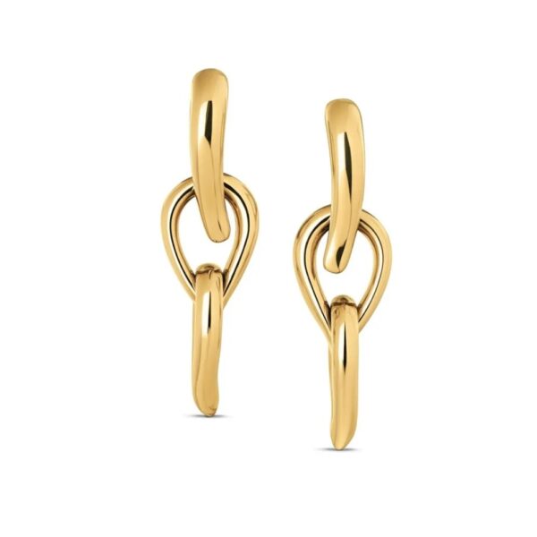 Kolczyki damskie Calvin Klein Sculptured Drops 35000917 stal złota