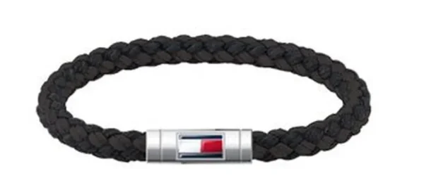 Bransoletka męska Tommy Hilfiger 2790741 skóra czarna
