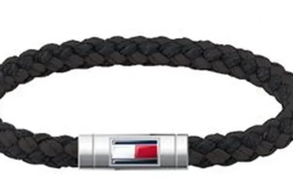 Bransoletka męska Tommy Hilfiger 2790741 skóra czarna