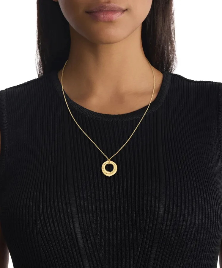 Naszyjnik damski Calvin Klein CK Spiral 35000761 stal złota – zbliżenie