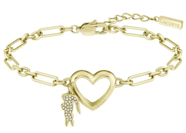 Bransoletka Lacoste Love My Croc 2040647 złota
