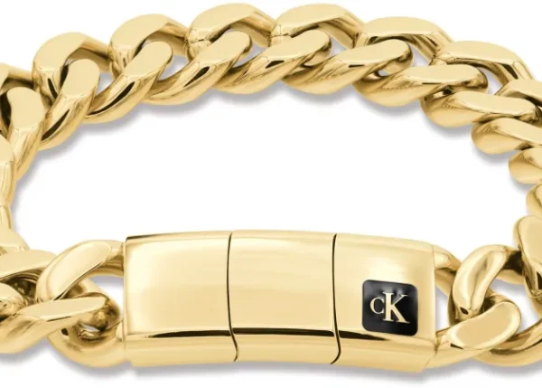 Bransoletka męska Calvin Klein CK Command 35100102 stal złota