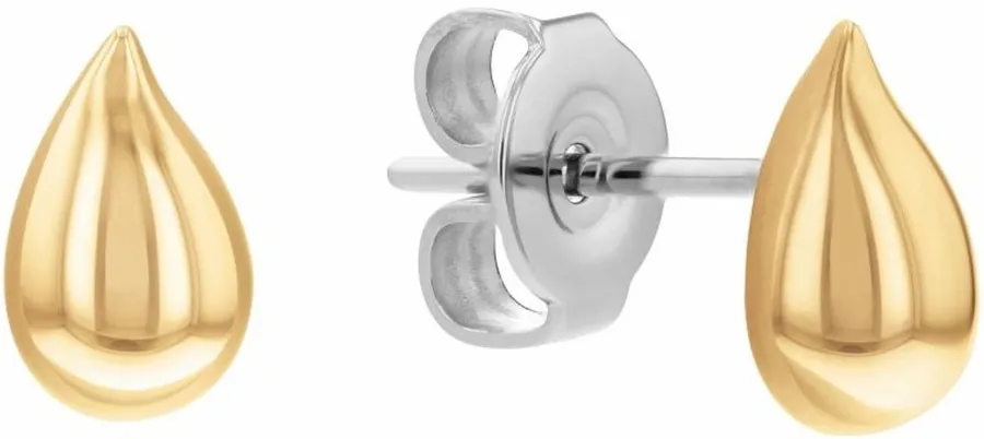 Kolczyki damskie Calvin Klein Sculptured Drops 35000071 stal złota
