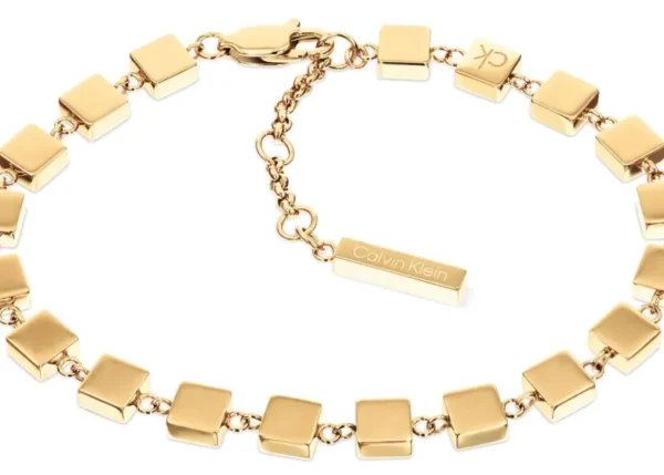 Bransoletka damska Calvin Klein Geometric 35000842 stal złota