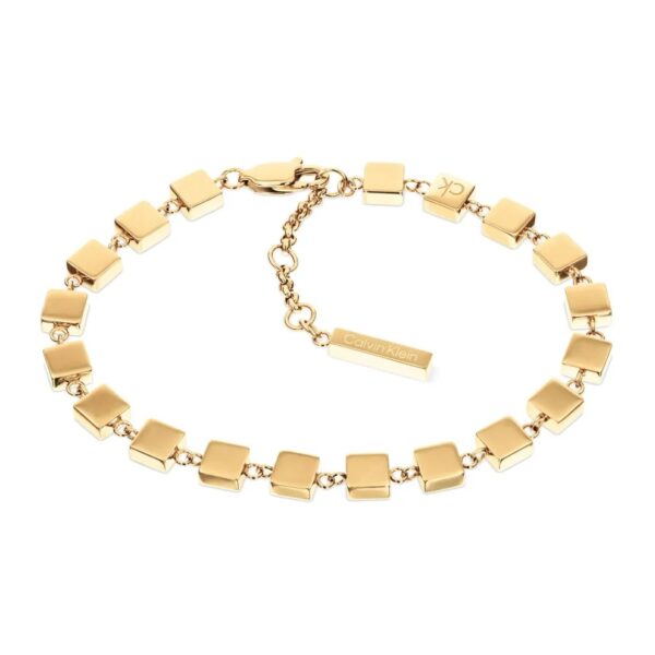 Bransoletka damska Calvin Klein Geometric 35000842 stal złota
