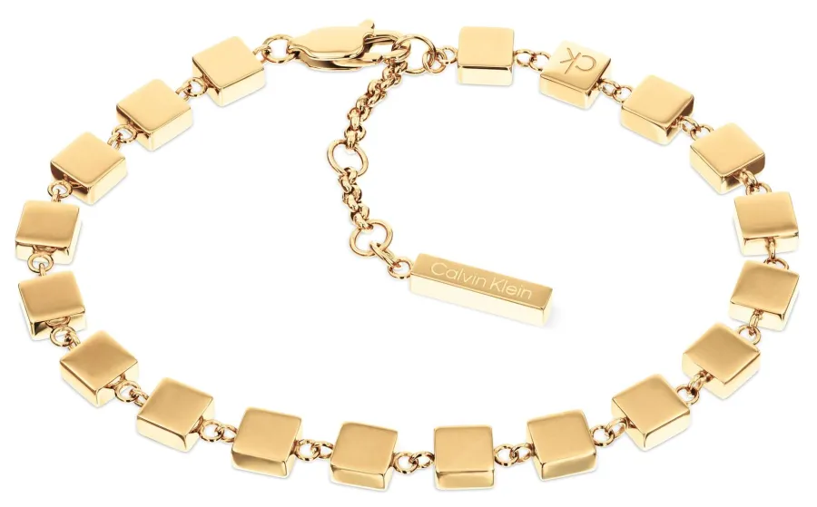 Bransoletka damska Calvin Klein Geometric 35000842 stal złota