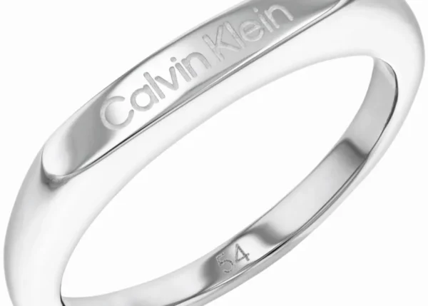 Pierścionek damski Calvin Klein Faceted Bar 35000187b stal srebrna