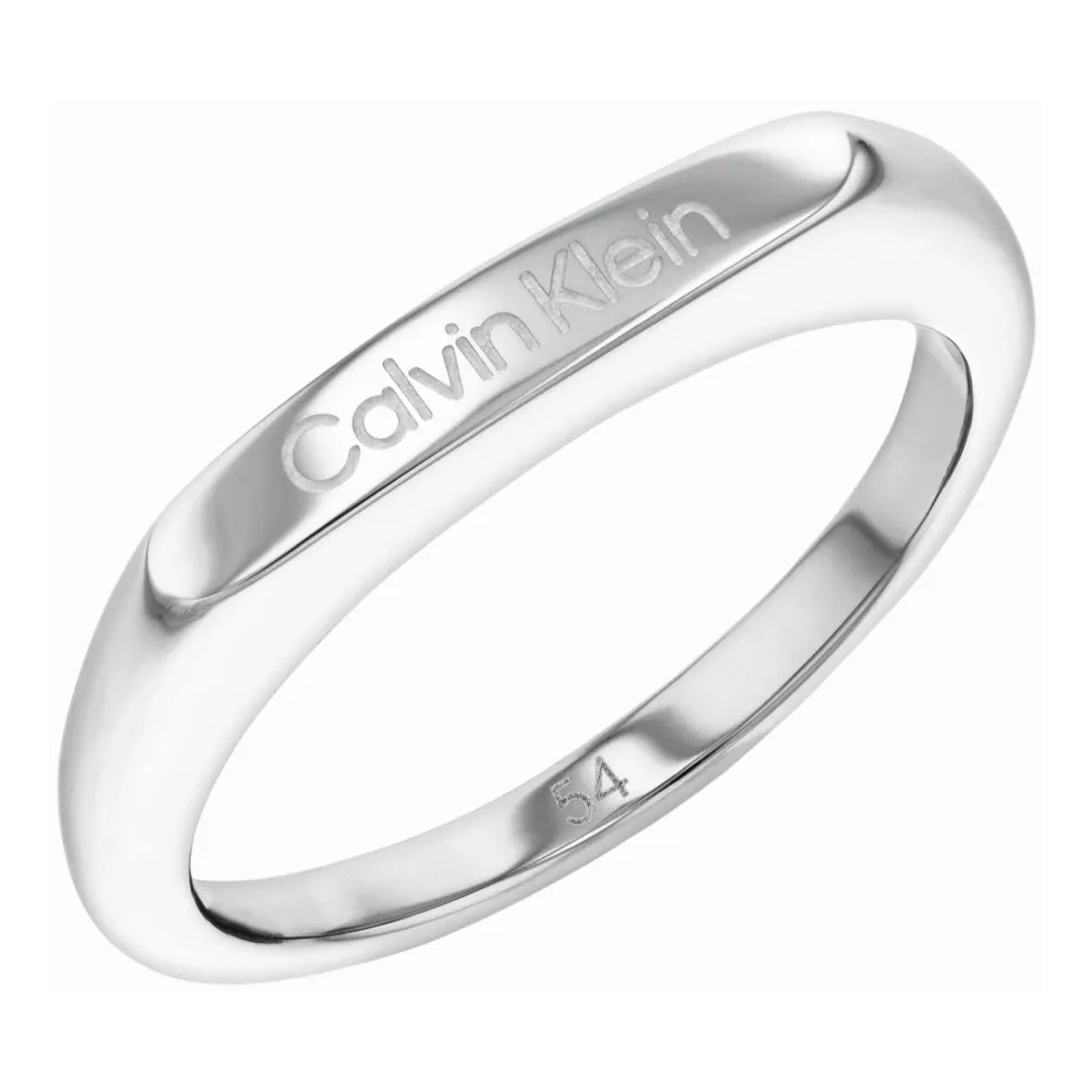 Pierścionek damski Calvin Klein Faceted Bar 35000187b stal srebrna