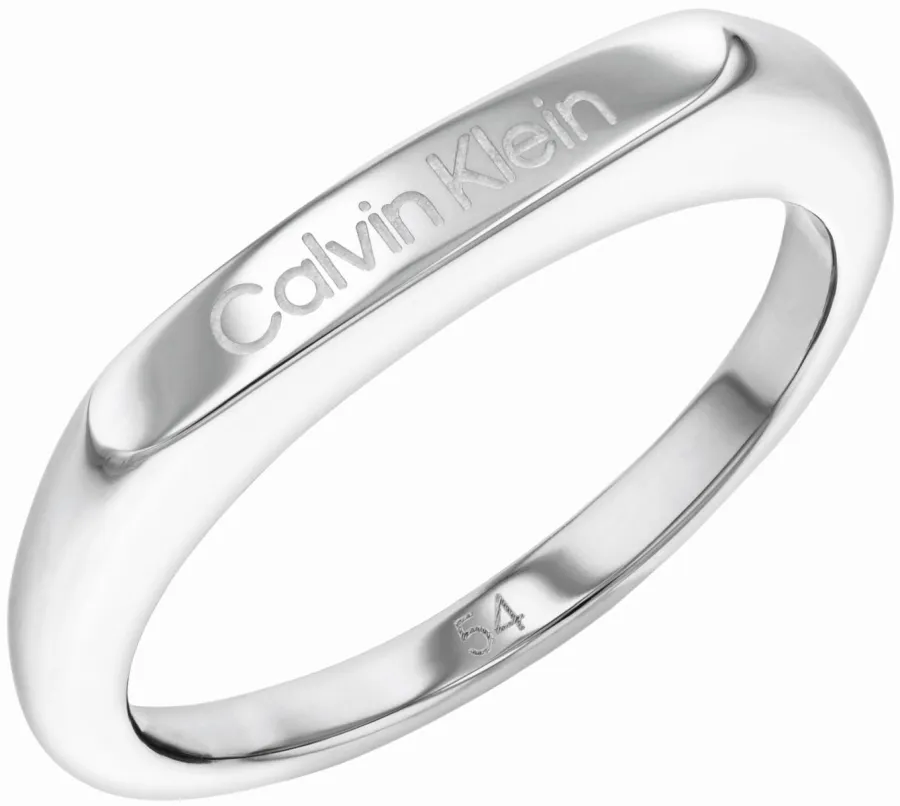 Pierścionek damski Calvin Klein Faceted Bar 35000187b stal srebrna