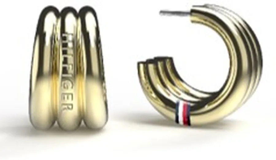 Kolczyki damskie Tommy Hilfiger 2781071 stal złota