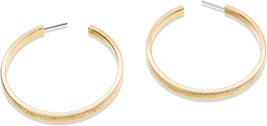 Kolczyki damskie Calvin Klein Sophisticated Texture 35001011 stal złota