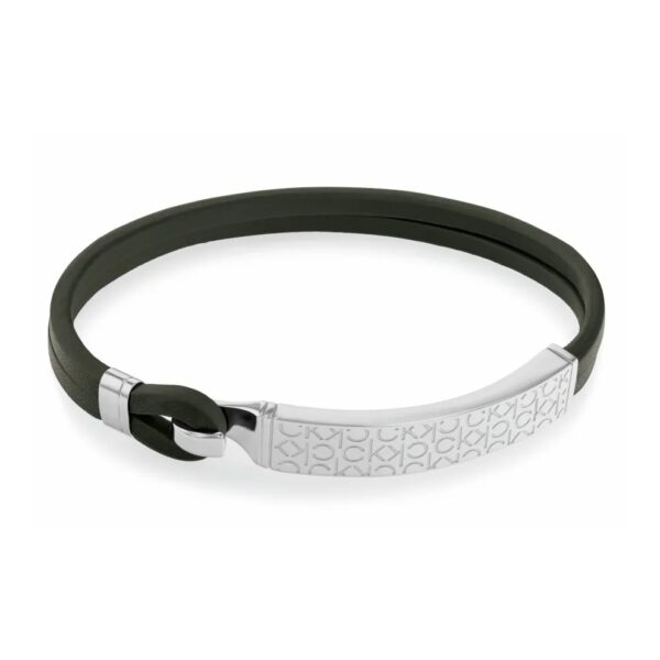 Bransoletka męska Calvin Klein CK Iconic For Him 35000407 skóra zielona
