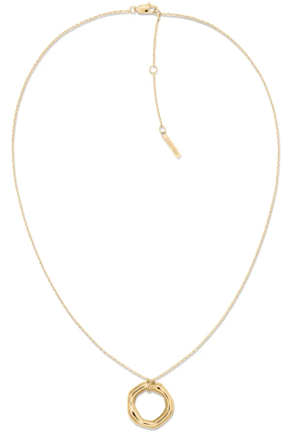 Naszyjnik damski Calvin Klein Fluid Forms 35001016 stal złota