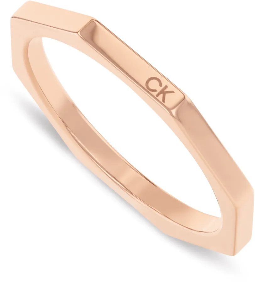 Pierścionek damski Calvin Klein Essential Shapes 35000509d stal złota – detal