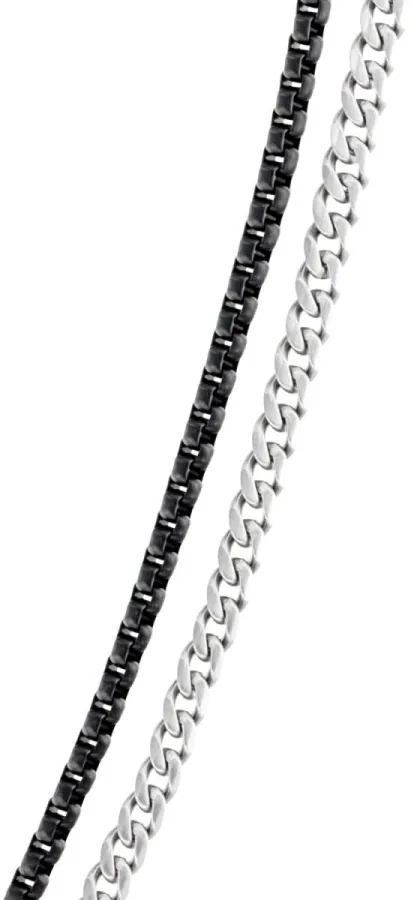 Naszyjnik męski Calvin Klein Industrial Hardware 35000565 stal czarno-srebrna – detal