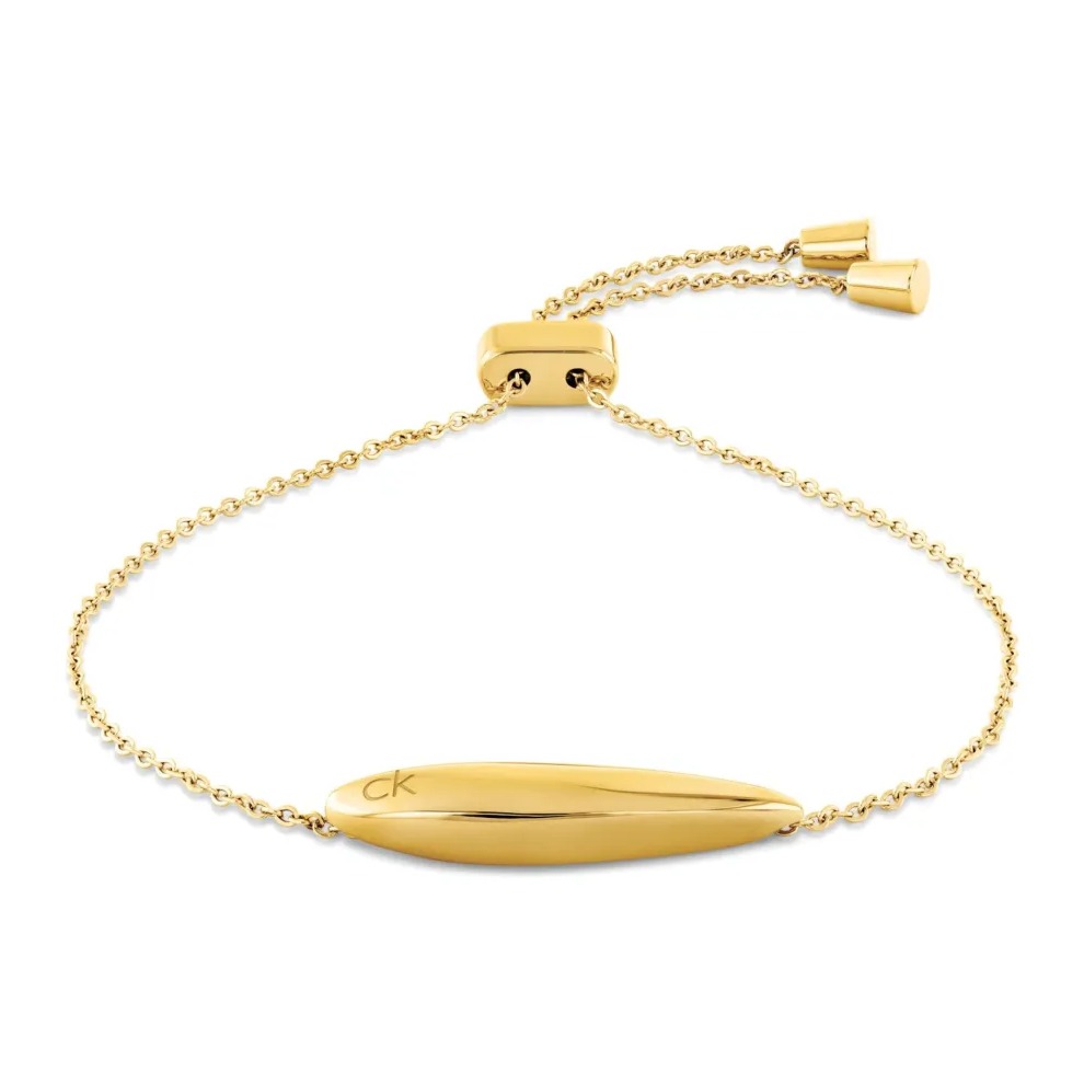 Bransoletka damska Calvin Klein Sculpted 35000824 stal złota