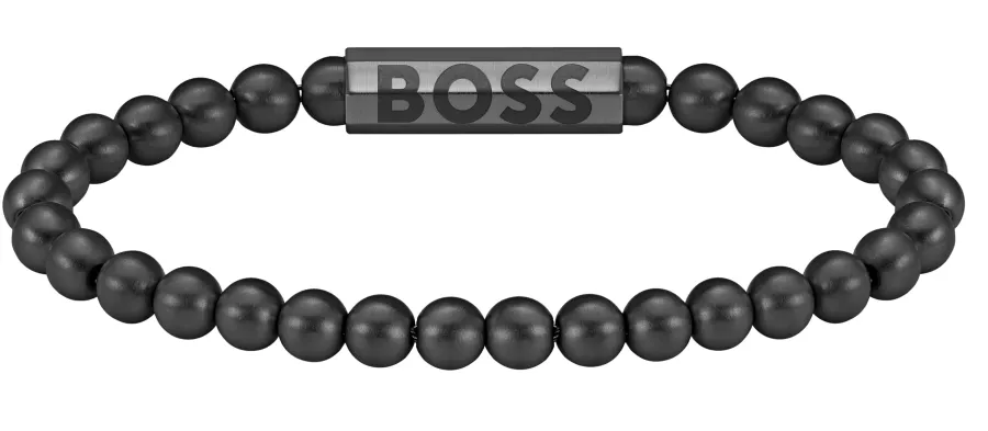 Bransoletka BOSS Sphere 1580659M czarna – detal wykończenia