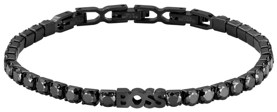 Bransoletka męska BOSS Kassy Glow 1580708 ze stali szlachetnej z kryształami