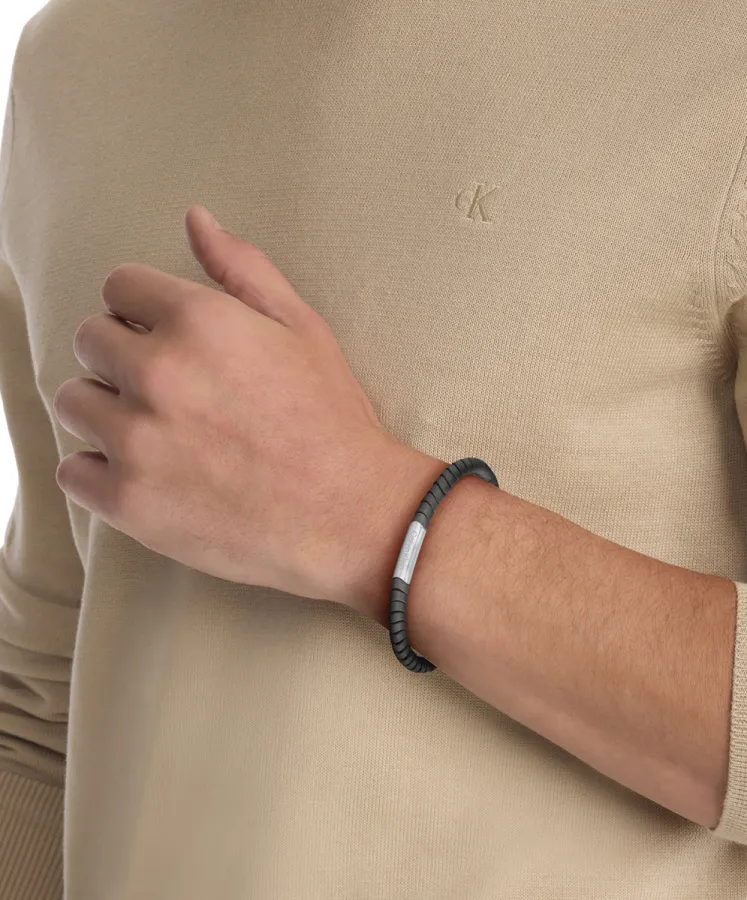 Bransoletka męska Calvin Klein Intuitive Connection 35100052 stal grafitowa – zbliżenie