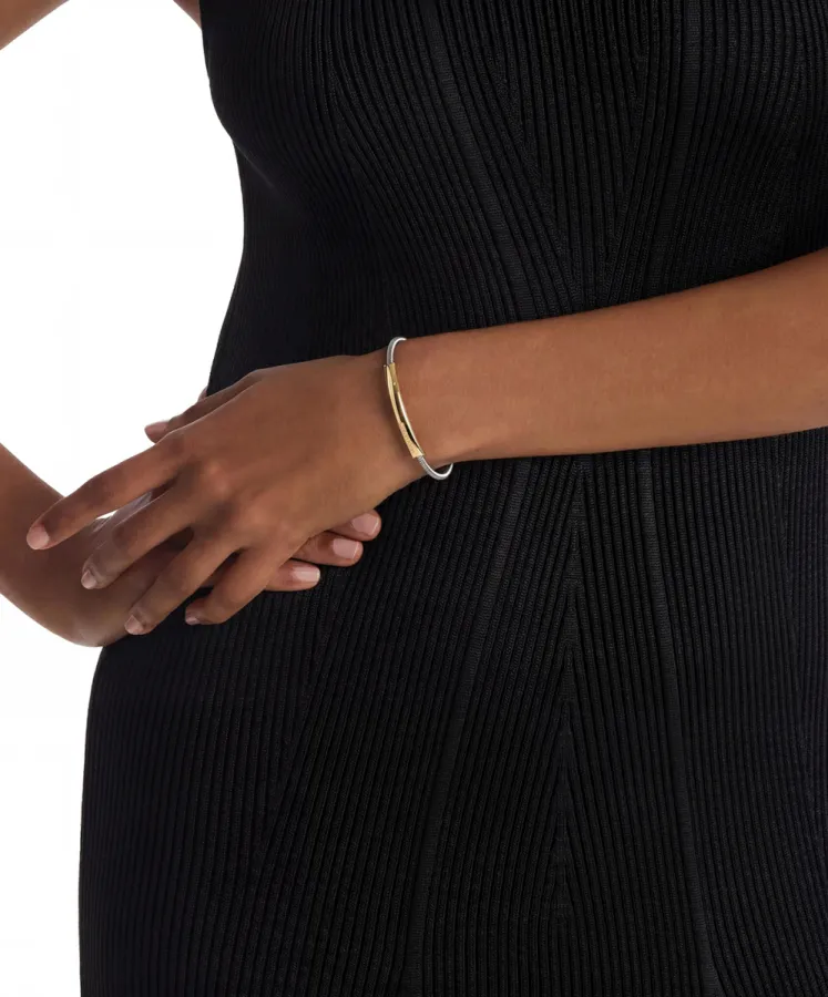 Bransoletka damska Calvin Klein CK Structured 35000986 stal złoto-srebrna – zbliżenie