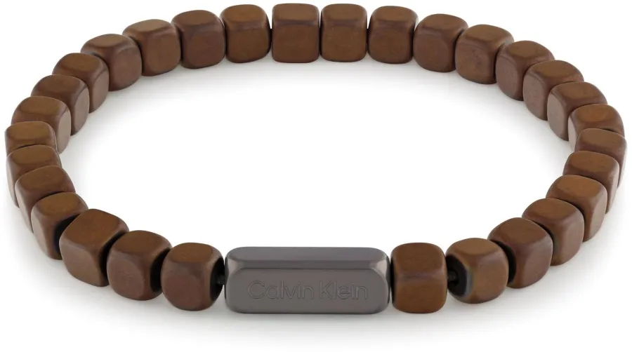 Bransoletka męska Calvin Klein Modern Square 35100061 stal brązowa