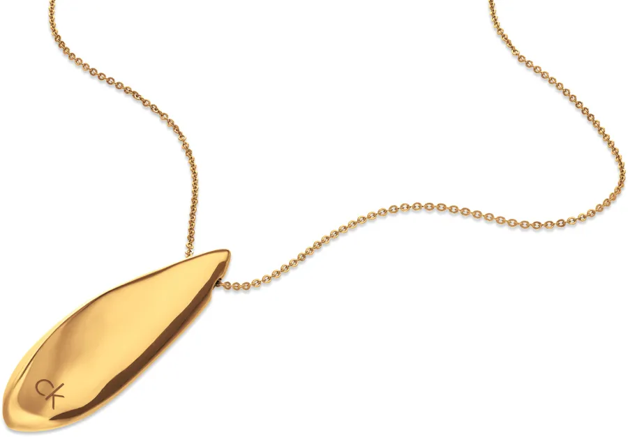 Naszyjnik damski Calvin Klein Sculpted 35000814 stal złota – detal zawieszki