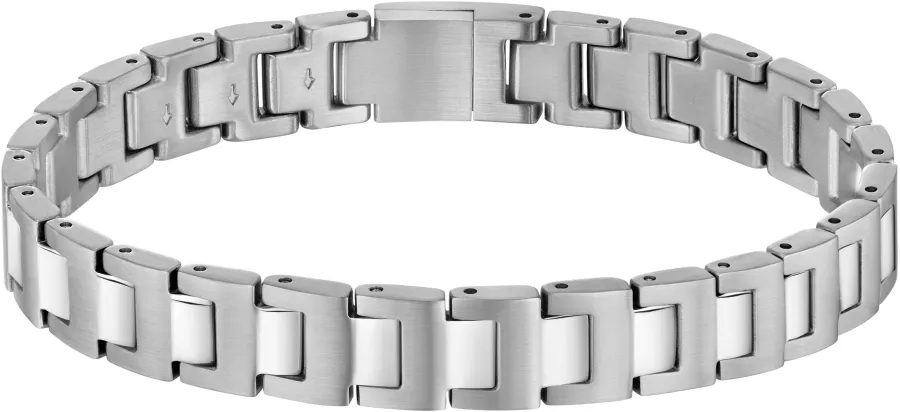 Bransoletka BOSS Candor Jewelry 1580751 stalowa – detal polerowanego wykończenia