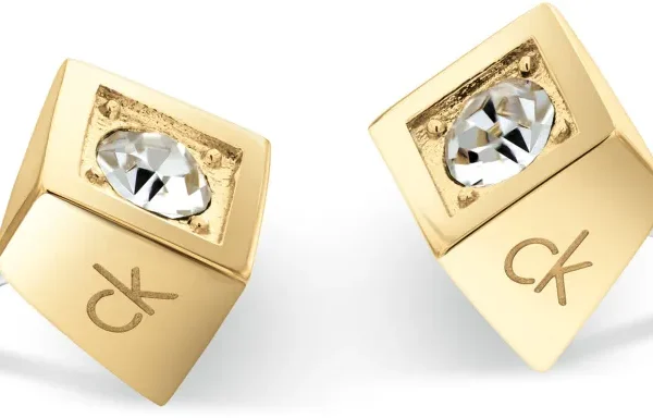 Kolczyki damskie Calvin Klein CK Series 35000981 stal złota