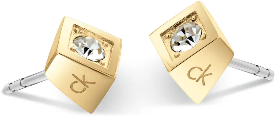 Kolczyki damskie Calvin Klein CK Series 35000981 stal złota